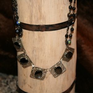Extra Long Black Necklace